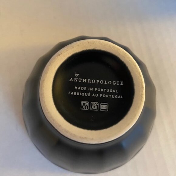 Anthropologie Matt Black 2 Cereal 2 Mini Latte Bowls - Picture 3 of 10